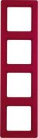 Rahmen 4-fach 10146062 rot samt