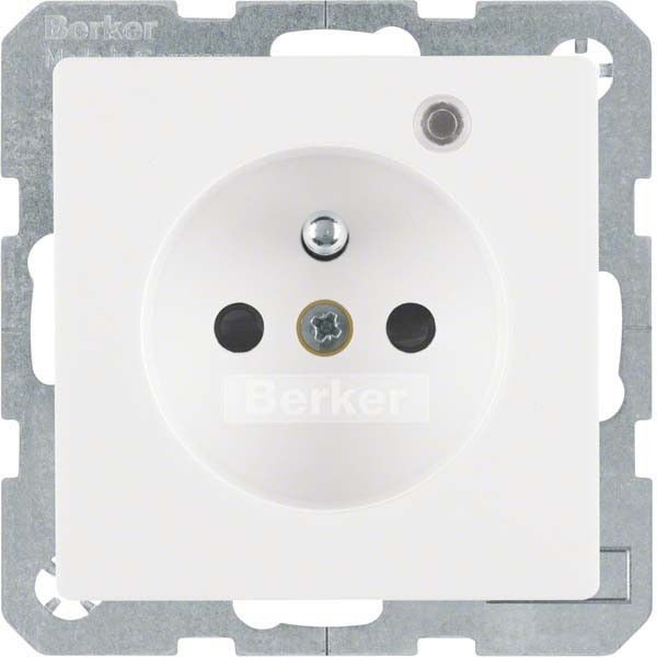 Steckdose 6765096089 polarweiß samt