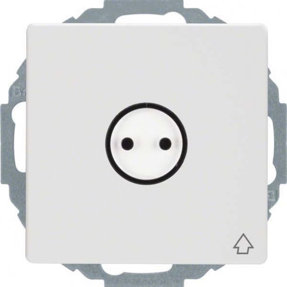 SCHUKO-Steckdose 47446049 polarweiß samt