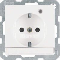 SCHUKO-Steckdose 41106089 polarweiß samt