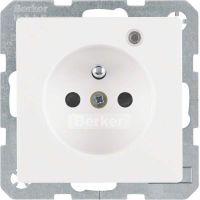 Steckdose 6765096089 polarweiß samt