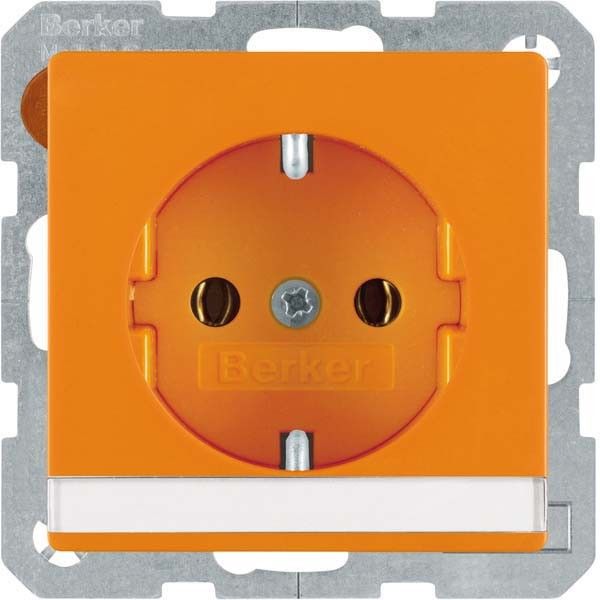 SCHUKO-Steckdose 47506007 orange samt