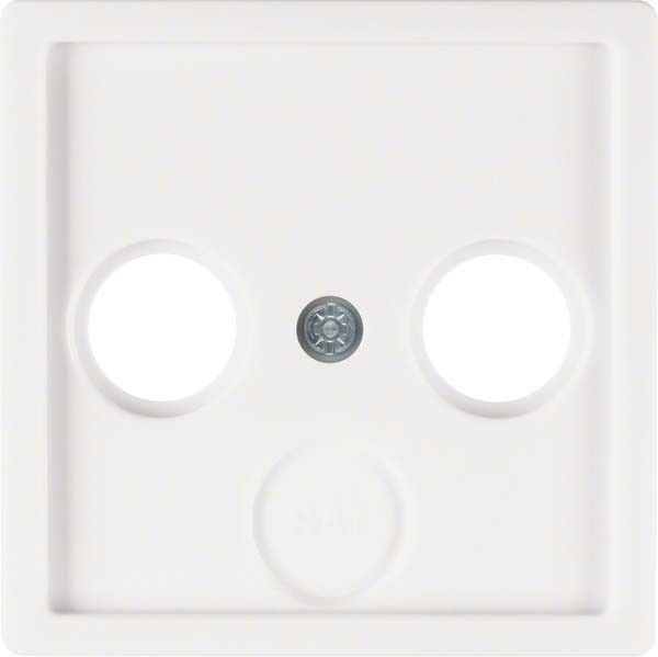 Zentralstück 12036089 polarweiß samt