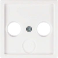 Zentralstück 12036089 polarweiß samt