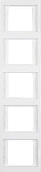 Rahmen 5-fach 13537009 polarweiß glänzend