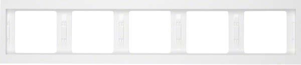Rahmen 5-fach 13937009 polarweiß glänzend