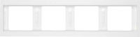 Rahmen 4-fach 13837009 polarweiß glänzend