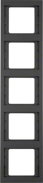 Rahmen 5-fach 13537006 anthrazit matt lackiert