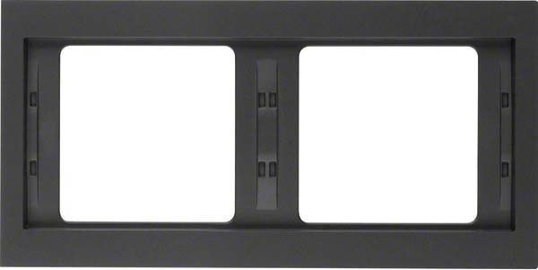 Rahmen 2-fach 13637006 anthrazit matt lackiert
