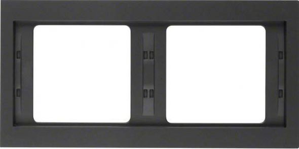 Rahmen 2-fach 13637006 anthrazit matt lackiert