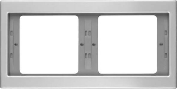 Rahmen 2-fach 13637003 alu eloxiert