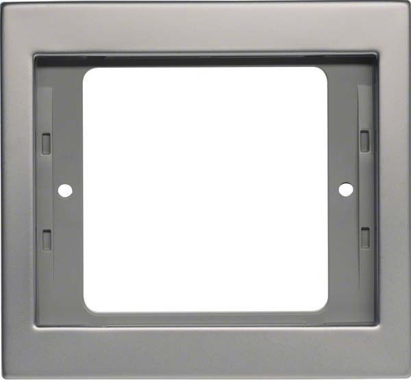 Rahmen 1-fach 13137004 edelstahl mattiert