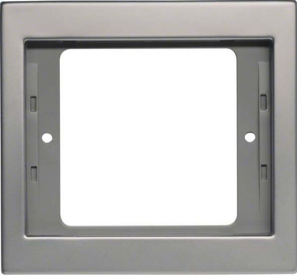Rahmen 1-fach 13137004 edelstahl mattiert