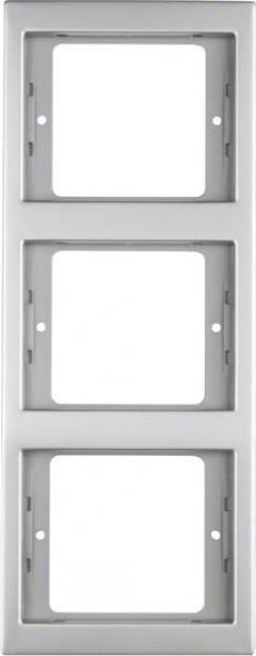 Rahmen 3-fach 13337004 edelstahl mattiert