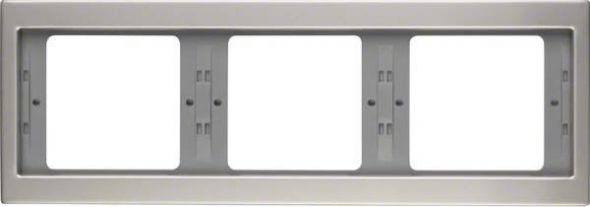 Rahmen 3-fach 13737004 edelstahl mattiert