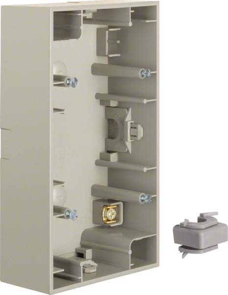 AP-Gehäuse 2-fach 10427004 edelstahl matt lackiert