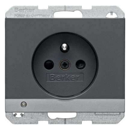 Steckdose 6765107006 anthrazit matt lackiert