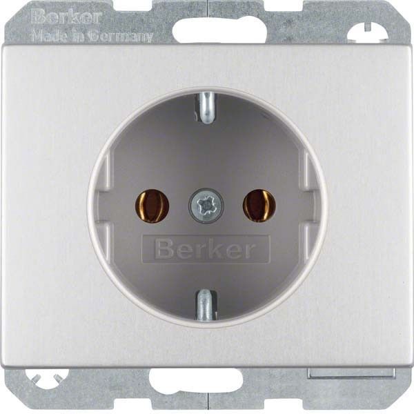 SCHUKO-Steckdose 41157003 alu eloxiert