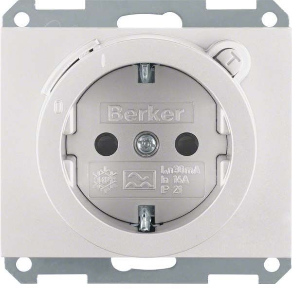 SCHUKO-Steckdose 47087003 alu matt lackiert