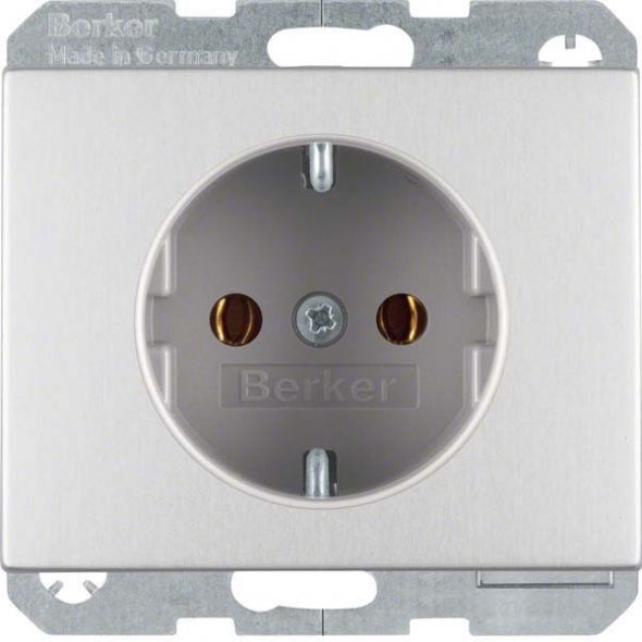 SCHUKO-Steckdose 41157003 alu eloxiert