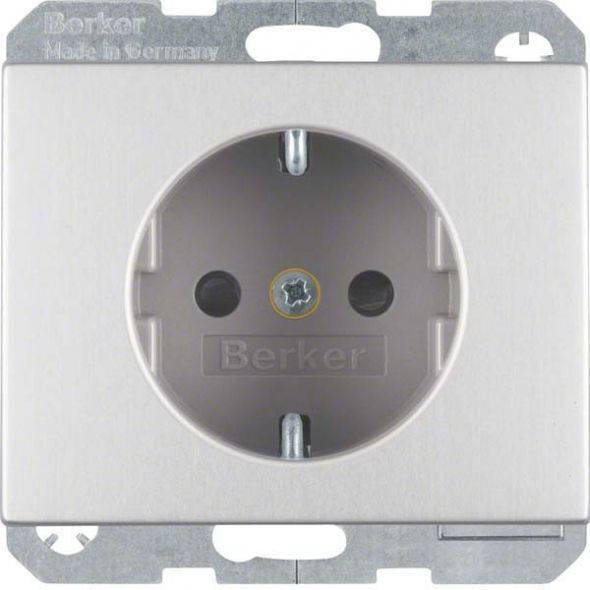SCHUKO-Steckdose 41357003 alu eloxiert