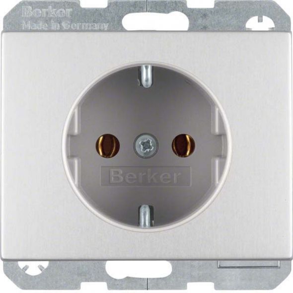 SCHUKO-Steckdose 47157003 alu eloxiert