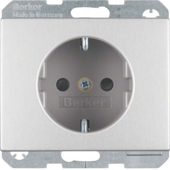 SCHUKO-Steckdose 47357003 alu eloxiert
