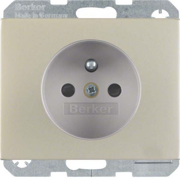 Steckdose 6765757004 edelstahl mattiert