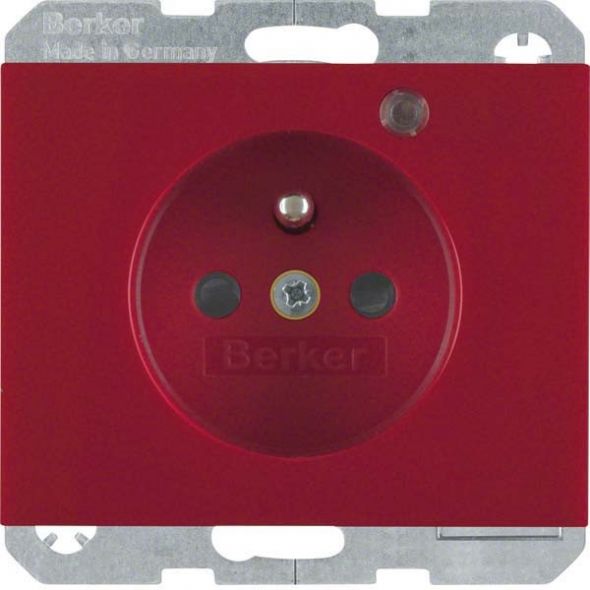 Steckdose 6765097015 rot glänzend