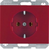 SCHUKO-Steckdose 47157015 rot glänzend
