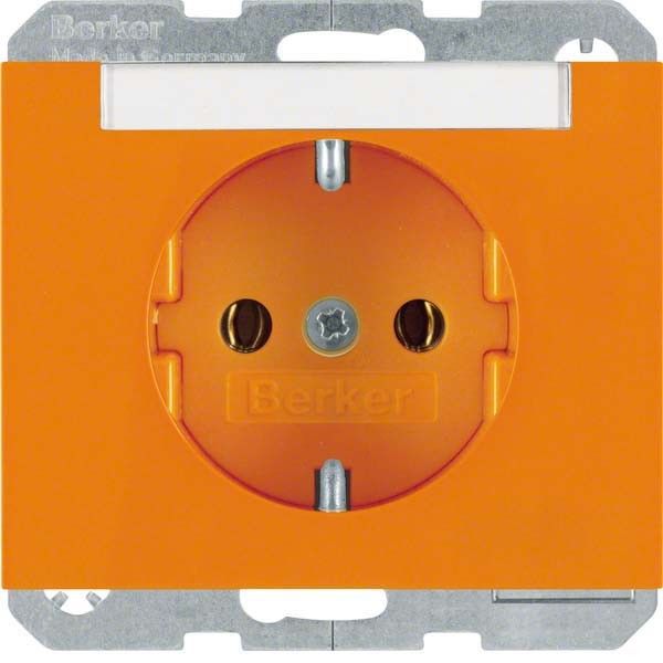 SCHUKO-Steckdose 47397014 orange glänzend