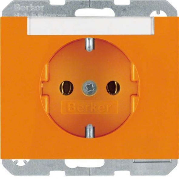 SCHUKO-Steckdose 47397014 orange glänzend