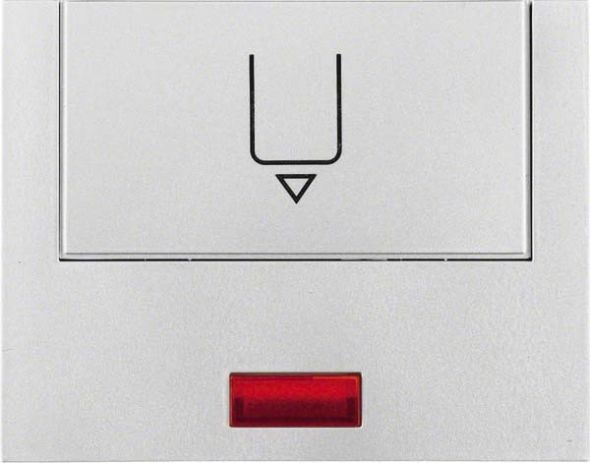 Schaltaufsatz-Hotelcard 16417103 alu matt lackiert