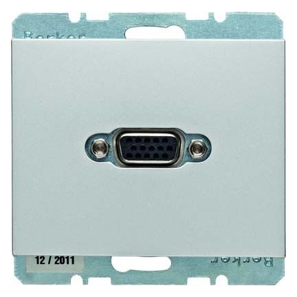 Steckdose VGA 3315417003 alu matt lackiert