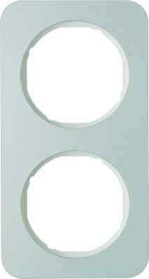 Rahmen 2-fach 10122174 alu eloxiert/polarweiß glänzend