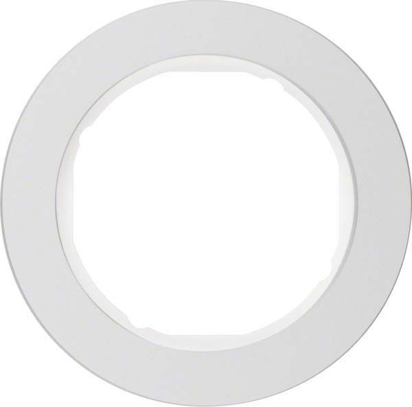 Rahmen 1-fach 10112074 alu polarweiß glänzend