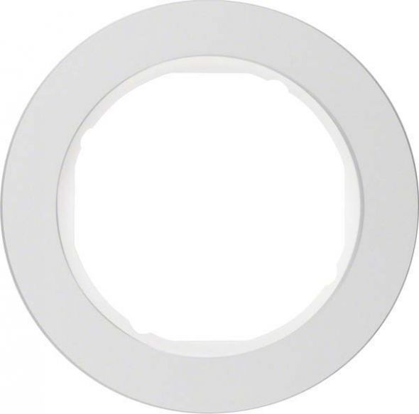 Rahmen 1-fach 10112074 alu polarweiß glänzend