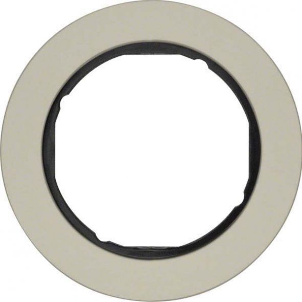 Rahmen 1-fach 10112004 edelstahl schwarz glänzend