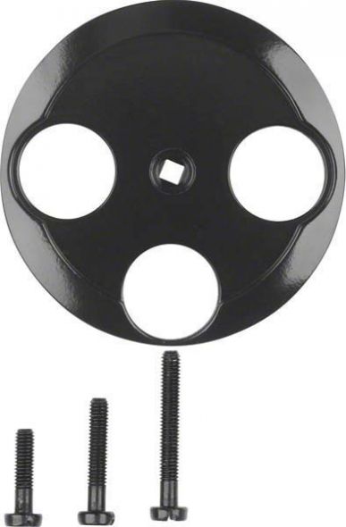 Zentralstück 106421 schwarz glänzend