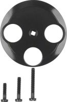Zentralstück 106421 schwarz glänzend