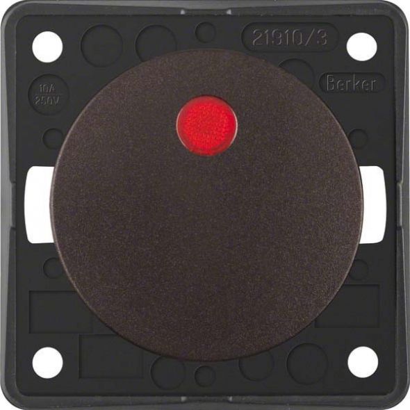 Kontrolltaster 937722501 braun matt