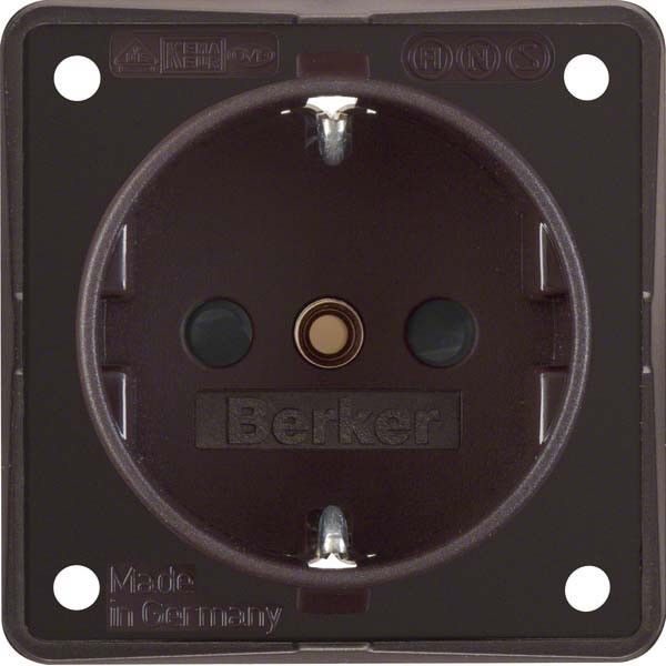 SCHUKO-Steckdose 941952501 braun matt