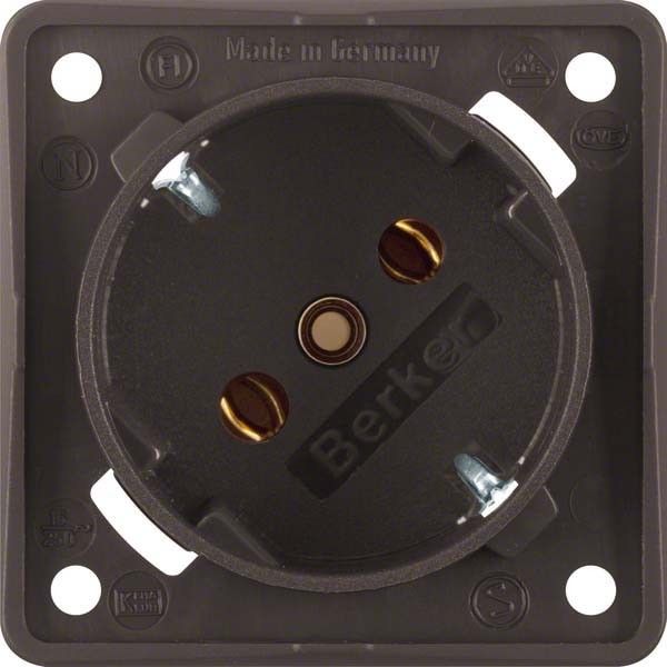 SCHUKO-Steckdose  841852521 braun matt