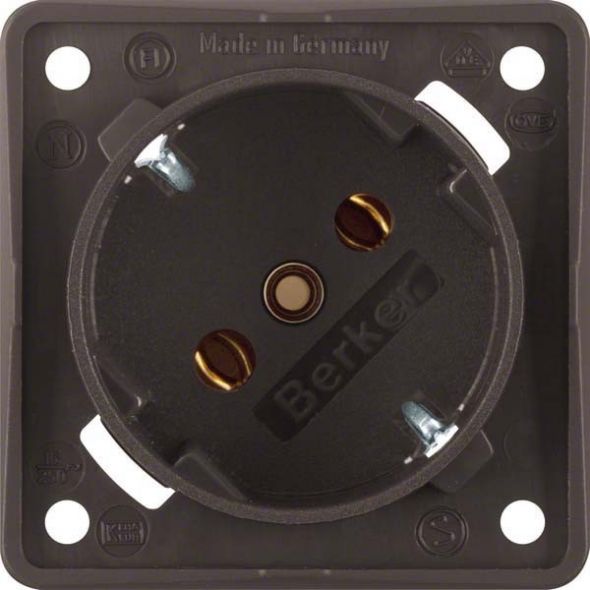 SCHUKO-Steckdose  841852521 braun matt