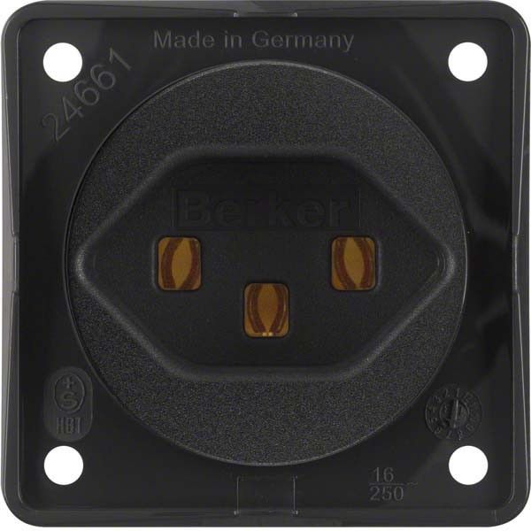 Steckdose 962592503 schwarz matt
