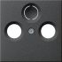 GIRA System 55 Abdeckung 086928 f. Antennendose anthrazit