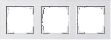 System 55 E2 3-fach Rahmen reinweiß seidenmatt 021322