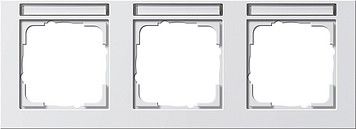 System 55 E2 3-fach Rahmen reinweiß glänzend 109329