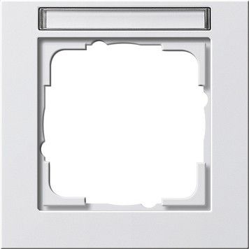 System 55 E2 1-fach Rahmen reinweiß glänzend 109129