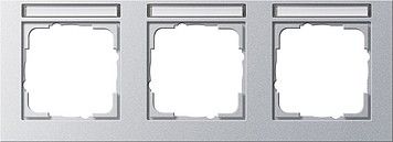 System 55 E2 3-fach Rahmen aluminium 109325